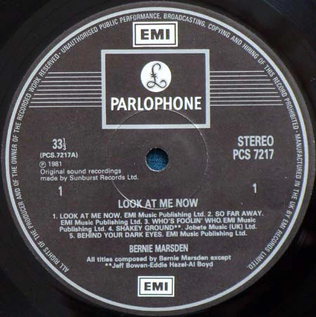 Bernie Marsden - Look At Me Now (LP, Album) - Image 3