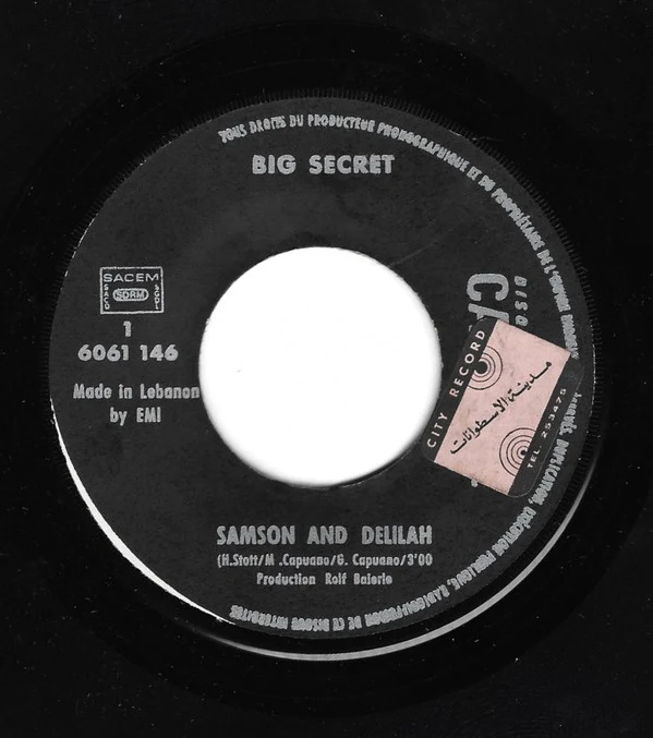 Big Secret - Samson And Delilah (7", Single)