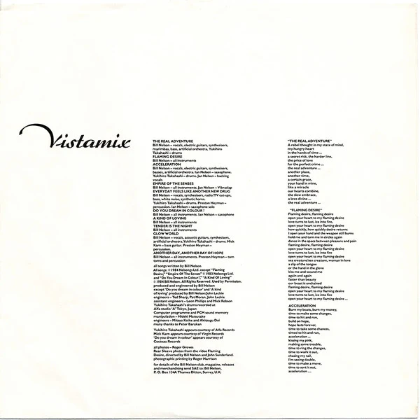 Bill Nelson - Vistamix (LP, Comp, Pit) - Image 5