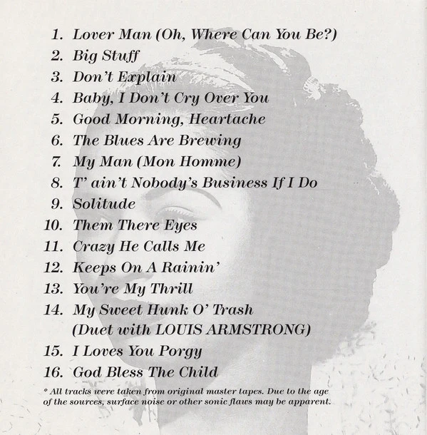 Billie Holiday - My Greatest Songs (CD, Comp) - Image 3