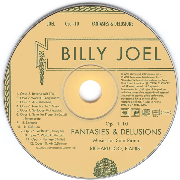 Billy Joel - Fantasies & Delusions (CD, Album) - Image 3