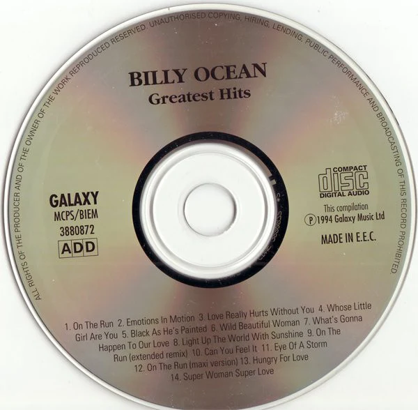 Billy Ocean - Greatest Hits (CD, Comp) - Image 3
