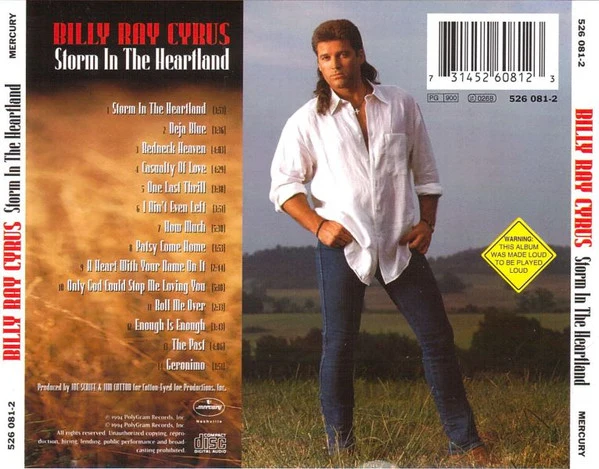 Billy Ray Cyrus - Storm In The Heartland (CD, Album) - Image 4