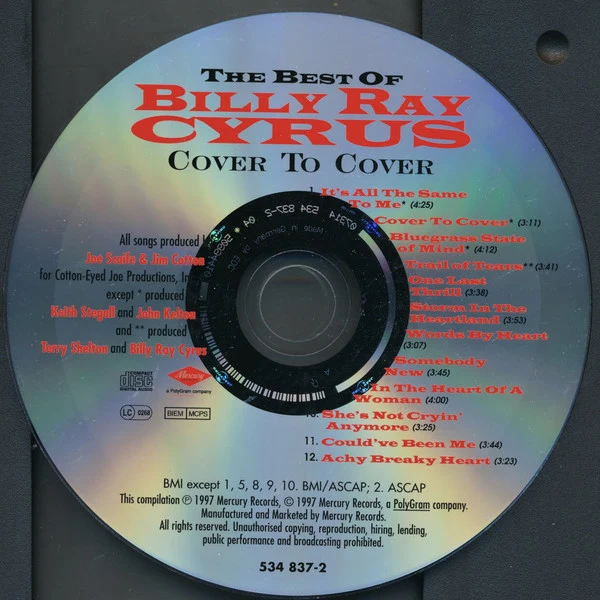 Billy Ray Cyrus - The Best Of Billy Ray Cyrus - Cover To Cover (CD, Comp, RM) - Image 3
