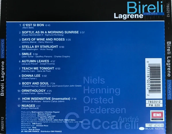 Bireli Lagrene*, André Ceccarelli, Niels-Henning Orsted Pedersen* - Standards (CD, Album) - Image 2