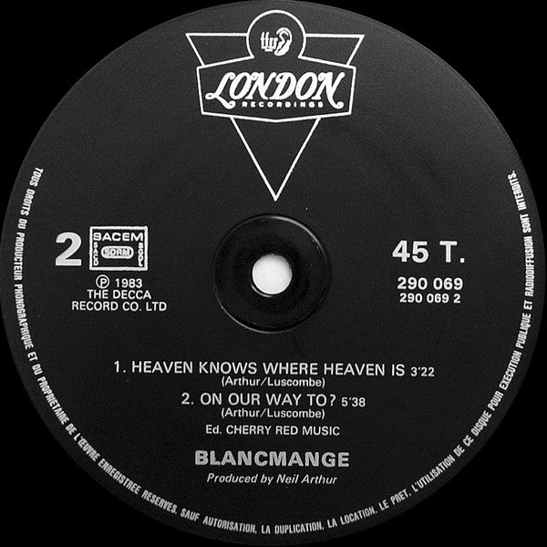 Blancmange - Blind Vision (12", Maxi) - Image 4