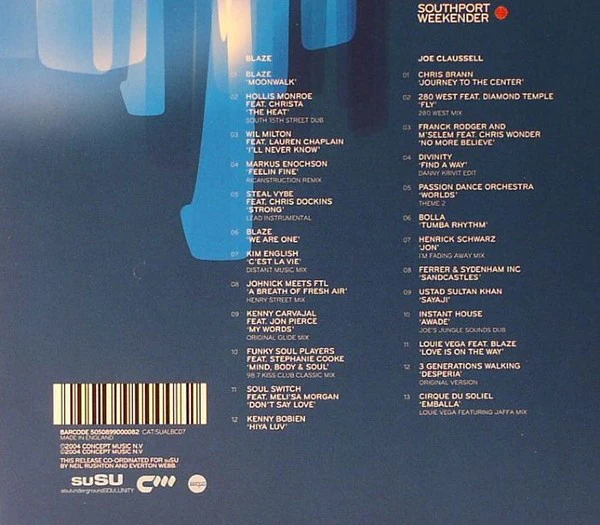 Blaze / Joe Claussell - Southport Weekender Volume2 (2xCD, Mixed) - Image 2