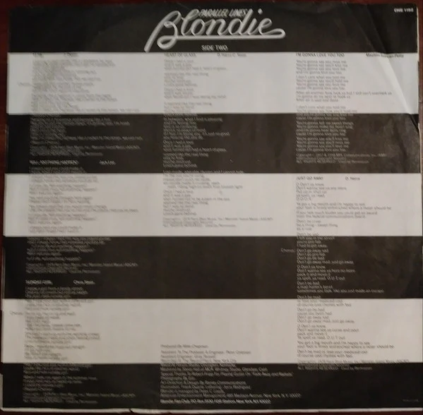 Blondie - Parallel Lines (LP, Album, RE, San) - Image 5