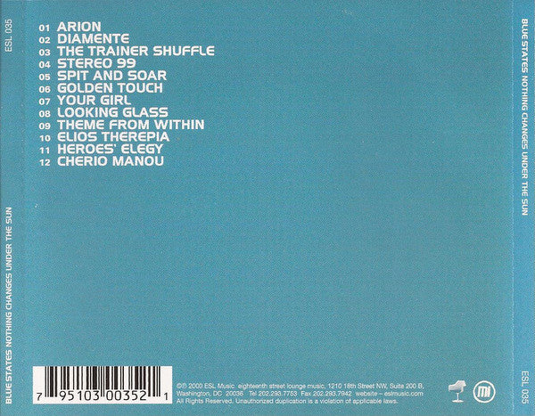 Blue States - Nothing Changes Under The Sun (CD, Album) - Image 2