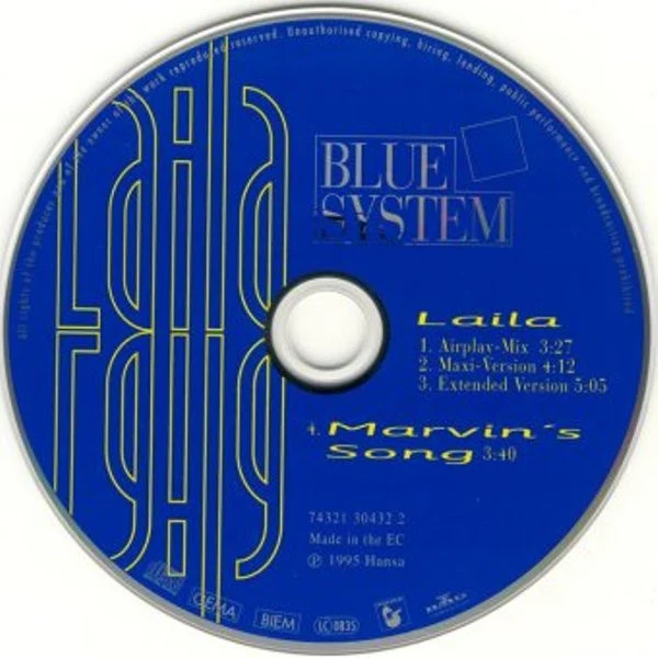 Blue System - Laila (CD, Maxi) - Image 2