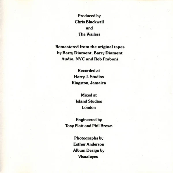 Bob Marley & The Wailers - Burnin' (CD, Album, RE, RM) - Image 3