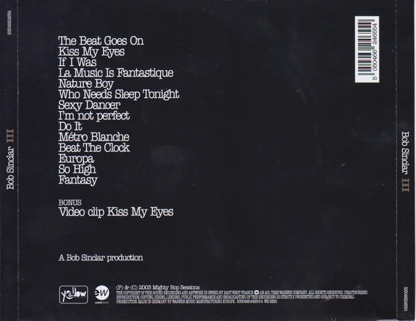 Bob Sinclar - III (CD, Album, Enh, Ltd) - Image 2