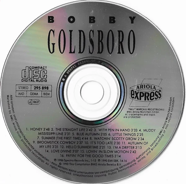 Bobby Goldsboro - Honey (CD, Comp) - Image 2