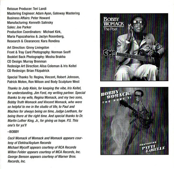 Bobby Womack - The Poet I & II (CD, Comp) - Image 3