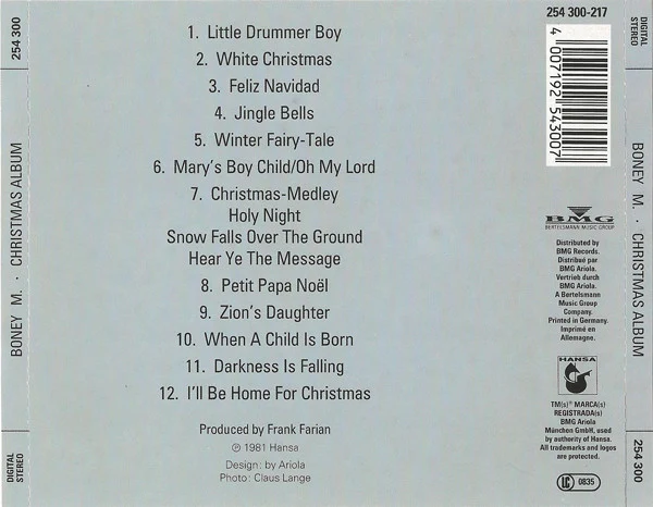 Boney M. - Christmas Album (CD, Album, RE) - Image 5