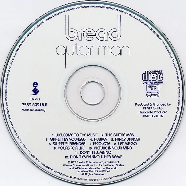 Bread - Guitar Man (CD, Album, RE) - Image 3