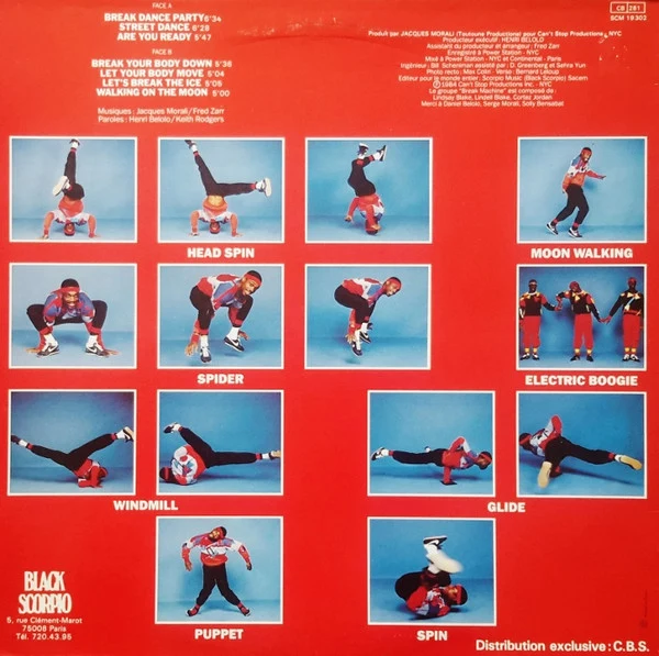 Break Machine - Break Dance Party (LP, Album) - Image 2