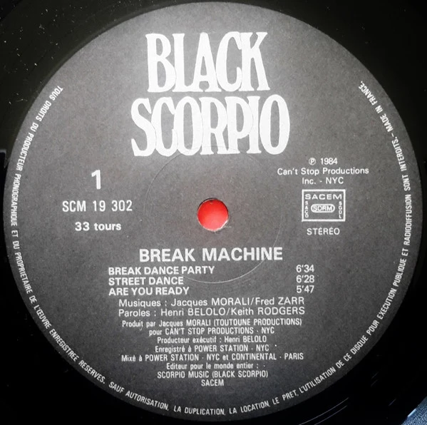 Break Machine - Break Dance Party (LP, Album) - Image 3