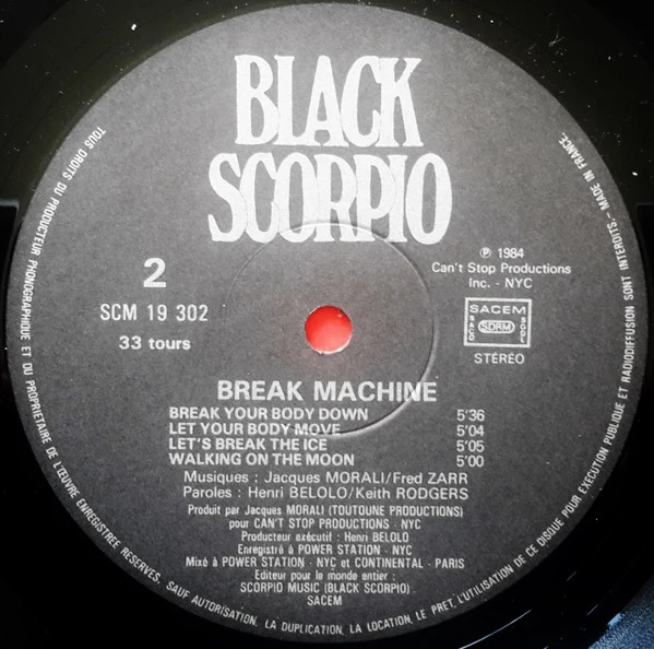 Break Machine - Break Dance Party (LP, Album) - Image 4