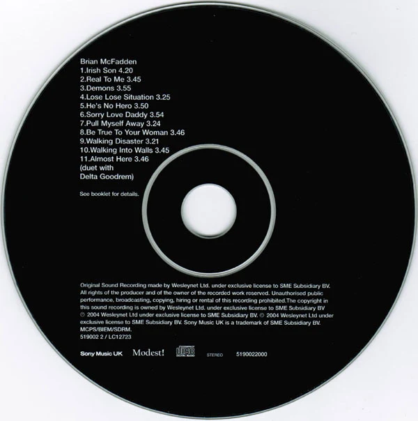 Brian McFadden - Irish Son (CD, Album) - Image 3