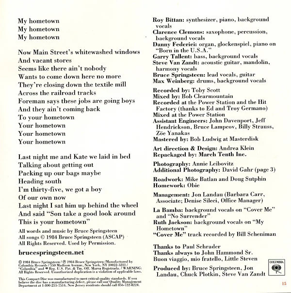 Bruce Springsteen - Born In The U.S.A. (CD, Album, RP) - Image 5