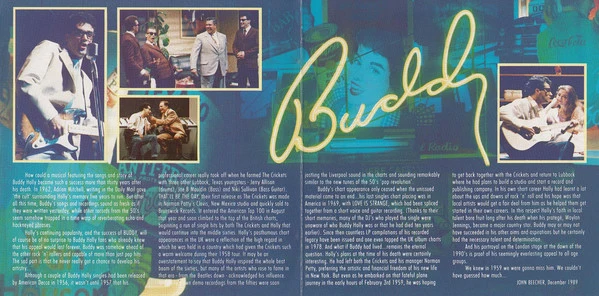 "Buddy" Original London Cast - Buddy: The Buddy Holly Story (Original London Cast Recording) (CD, Album) - Image 3