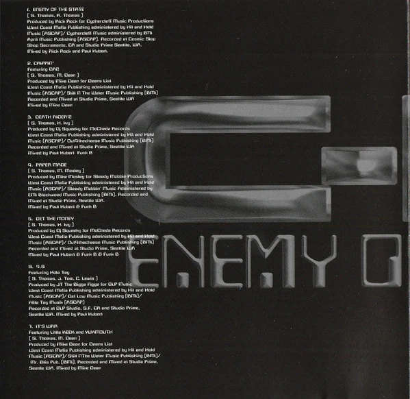C-Bo - Enemy Of The State (CD, Album) - Image 4