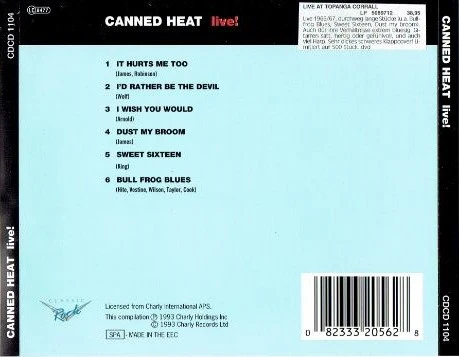 Canned Heat - Live! (CD, Album) - Image 2
