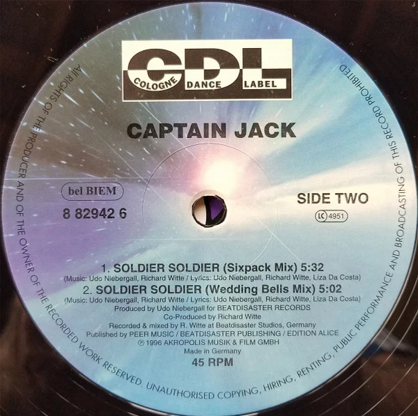 Captain Jack - Soldier Soldier (12") - Image 4