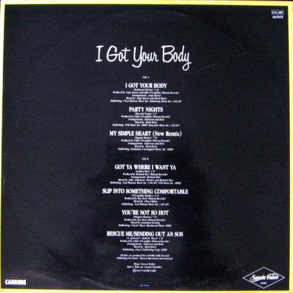 Carol Douglas - I Got Your Body (LP, Album) - Image 2