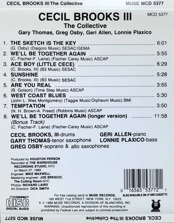 Cecil Brooks III - The Collective (CD, Album) - Image 4