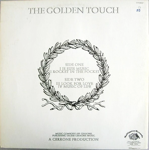 Cerrone - Cerrone IV - The Golden Touch (LP, Album, Whi) - Image 2