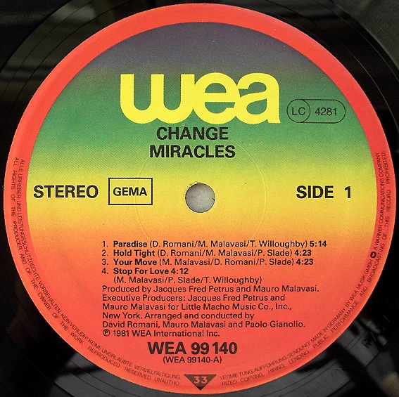 Change - Miracles (LP, Album) - Image 3