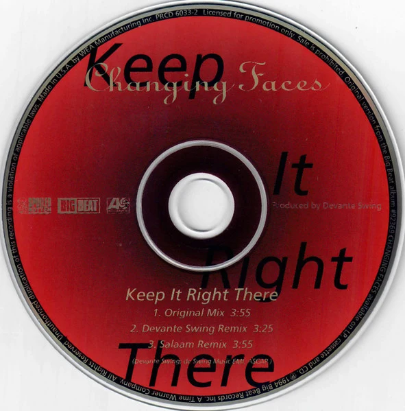 Changing Faces - Keep It Right There (CD, Single, Promo) - Image 4