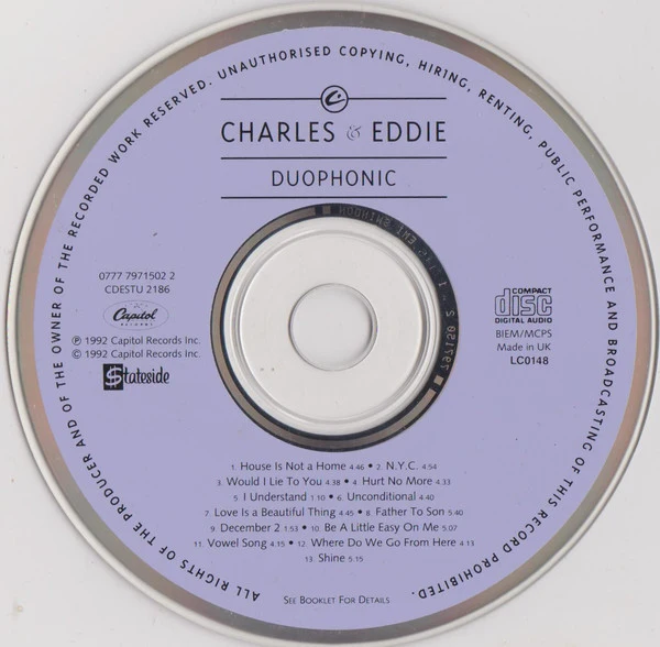 Charles & Eddie - Duophonic (CD, Album) - Image 4