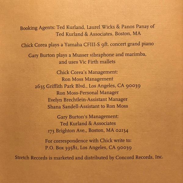 Chick Corea + Gary Burton* - Native Sense (CD, Album) - Image 5
