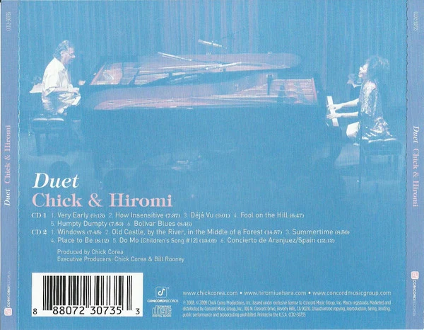 Chick* & Hiromi* - Duet (2xCD, Album) - Image 2
