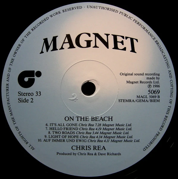 Chris Rea - On The Beach (LP, Album) - Image 4