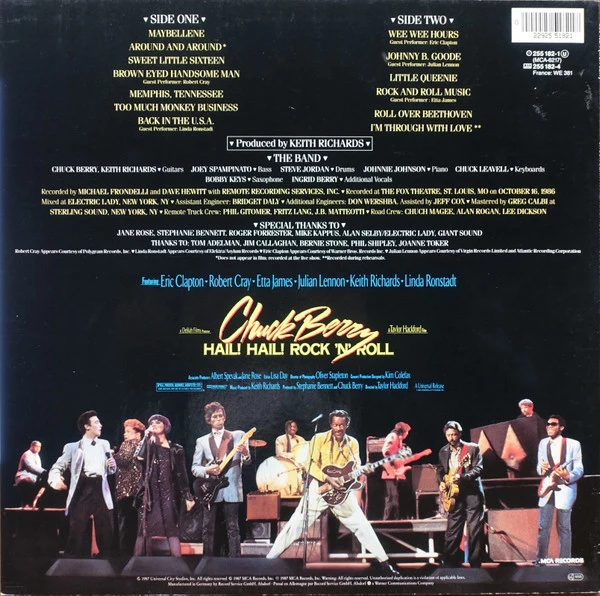 Chuck Berry - Hail! Hail! Rock 'N' Roll (Original Motion Picture Soundtrack) (LP, Album) - Image 2