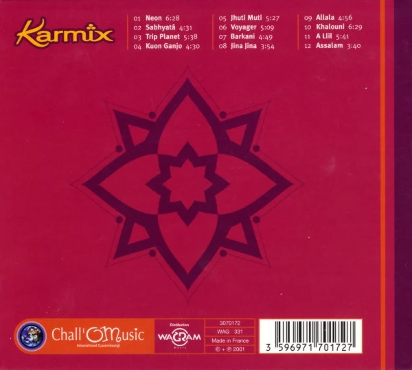 Claude Challe Presents Karmix - Kuon Ganjo (CD, Album) - Image 2