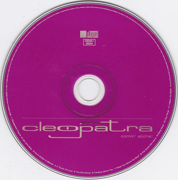 Cleopatra - Comin' Atcha! (CD, Album) - Image 3