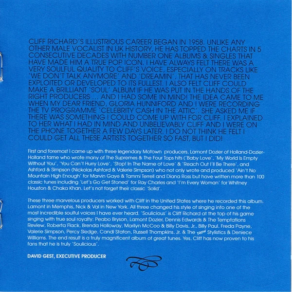 Cliff Richard - Soulicious (CD, Album) - Image 5