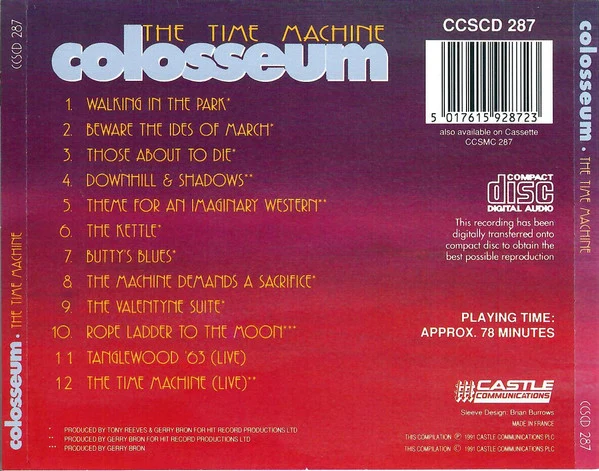 Colosseum - The Time Machine (CD, Comp) - Image 2