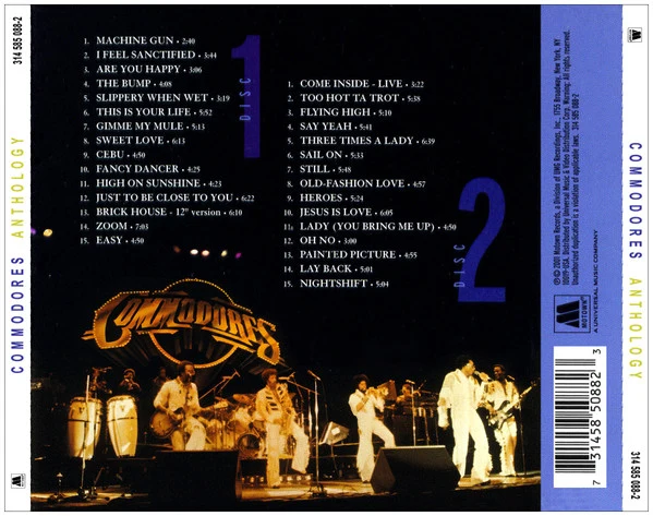 Commodores - Anthology (2xCD, Comp, RM) - Image 2
