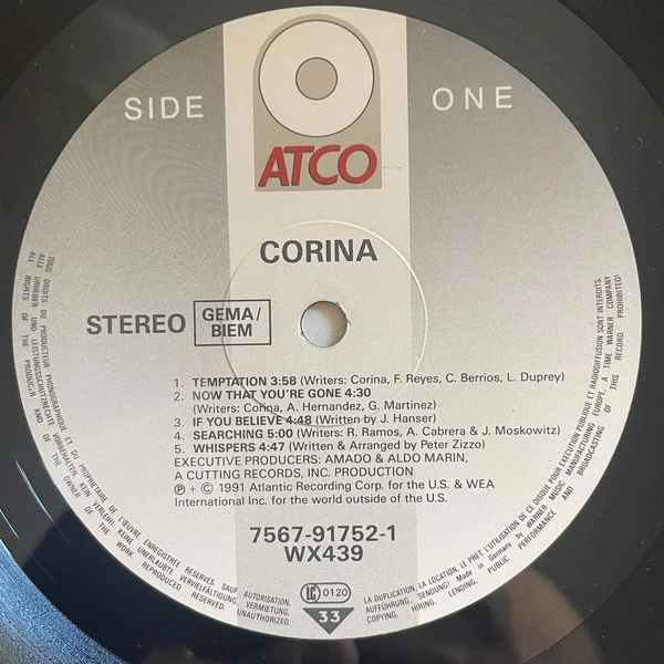Corina - Corina (LP, Album) - Image 3