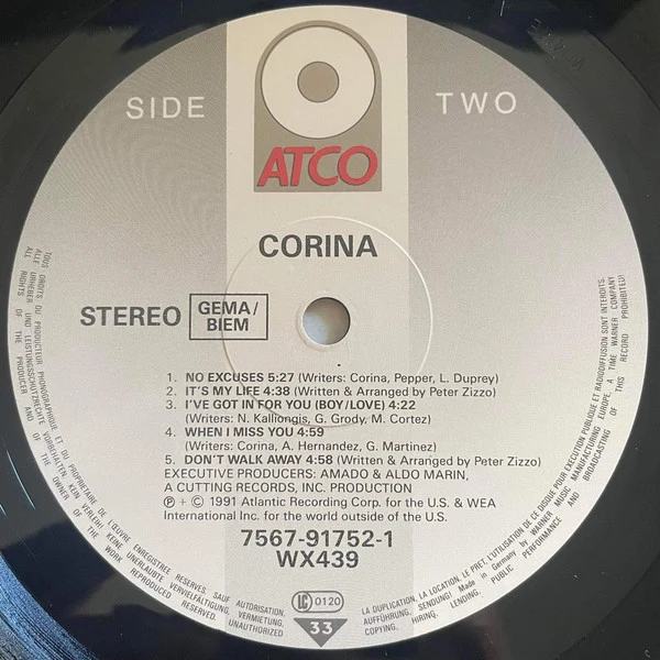 Corina - Corina (LP, Album) - Image 4