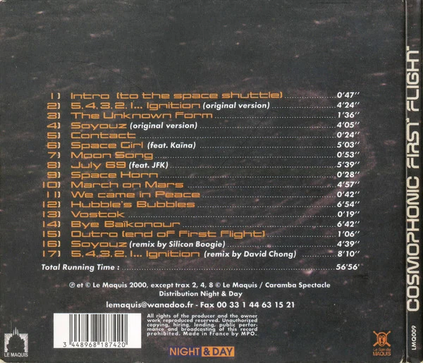 Cosmophonic - First Flight (CD, Album, Mixed, Dig) - Image 2