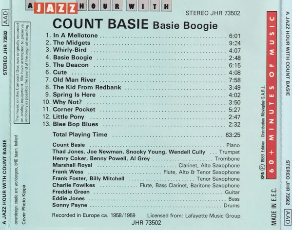 Count Basie - Basie Boogie (CD, Comp) - Image 2