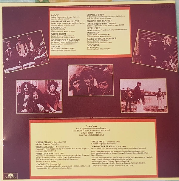 Cream (2) - Strange Brew - The Very Best Of Cream (CD, Comp, RE) - Image 2