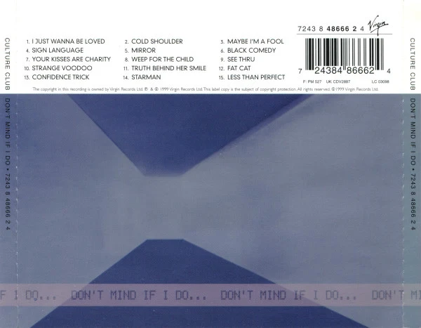 Culture Club - Don't Mind If I Do (CD, Album) - Image 2